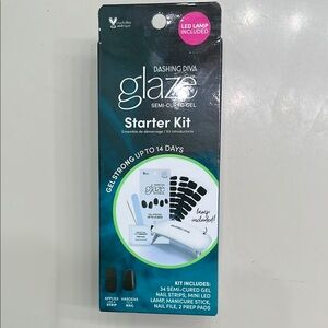 Glaze Semi-Cured Gel Starter Kit - Black